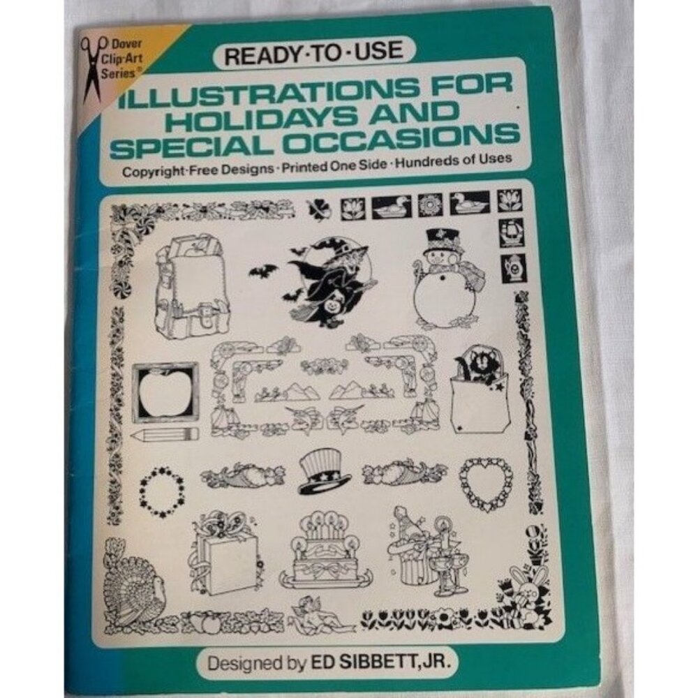 Ready-To-Use Dover Clip Art for Holidays & Occasions Book Designed Ed Sibbett Jr
